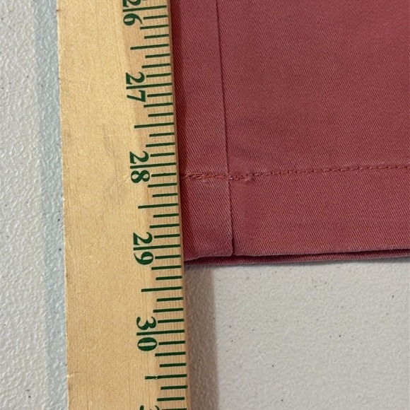 Izod Straight Leg‎ Flat Front Chino Pants Mens Size 36x30 Dusty Rose - Picture 9 of 11